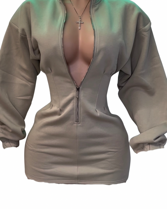 Keep It Cute Fleece Dress